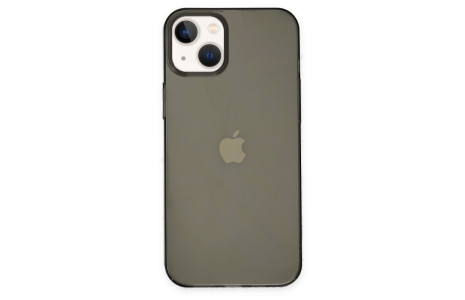 Newface iPhone 13 Kılıf Pc Sert Şeffaf Kapak - Siyah