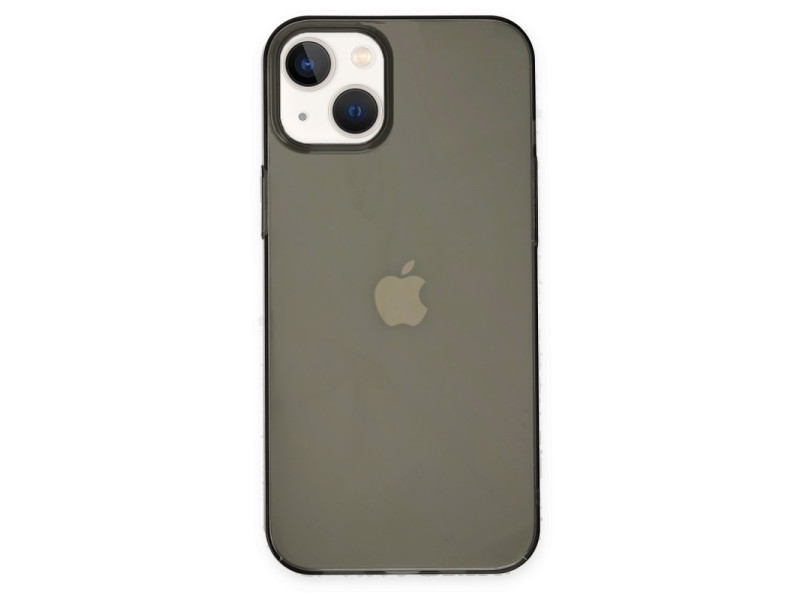 Newface iPhone 13 Kılıf Pc Sert Şeffaf Kapak - Siyah