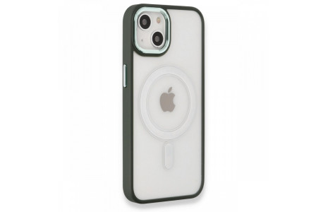 Newface iPhone 13 Kılıf Room Magneticsafe Silikon - Köknar Yeşili