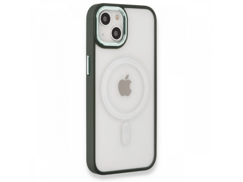 Newface iPhone 13 Kılıf Room Magneticsafe Silikon - Köknar Yeşili