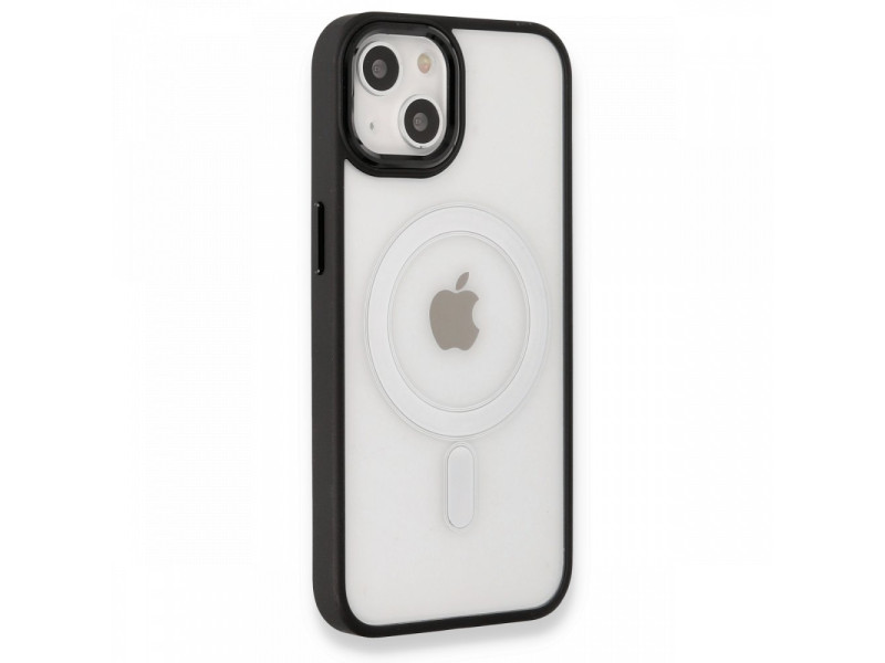 Newface iPhone 13 Kılıf Room Magneticsafe Silikon - Siyah