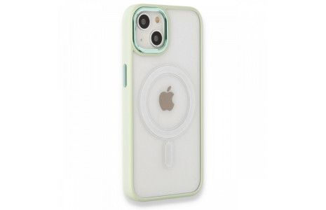 Newface iPhone 13 Kılıf Room Magneticsafe Silikon - Su Yeşili