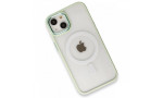 Newface iPhone 13 Kılıf Room Magneticsafe Silikon - Su Yeşili