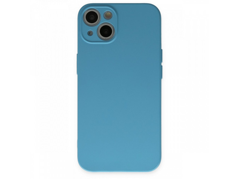 Newface iPhone 13 Mini Kılıf Nano içi Kadife Silikon - Mavi