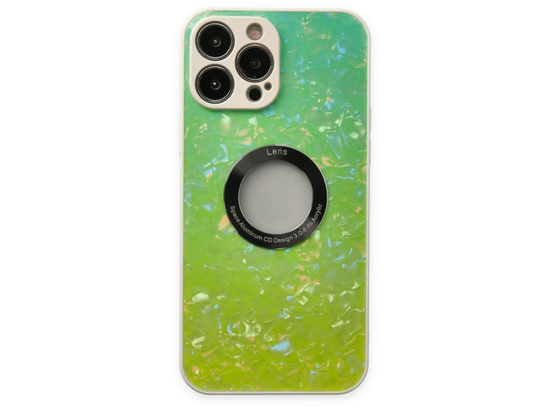 Newface iPhone 13 Pro Kılıf Estel Silikon - Estel Yeşil