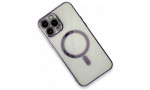 Newface iPhone 13 Pro Kılıf Magneticsafe Lazer Silikon - Mor