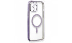 Newface iPhone 13 Pro Kılıf Magneticsafe Lazer Silikon - Mor