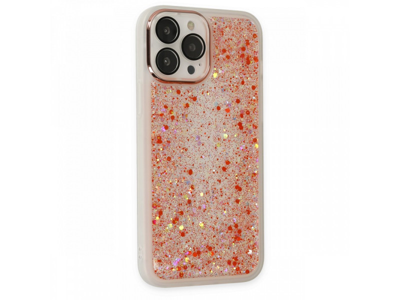 Newface iPhone 13 Pro Kılıf Neon Light Silikon - Kırmızı