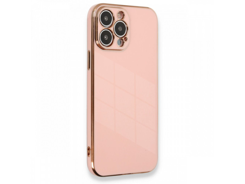 Newface iPhone 13 Pro Kılıf Volet Silikon - Pembe