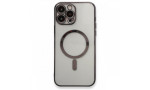 Newface iPhone 13 Pro Max Kılıf Magneticsafe Lazer Silikon - Siyah