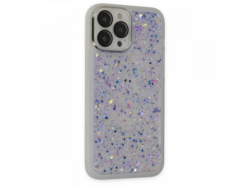 Newface iPhone 13 Pro Max Kılıf Neon Light Silikon - Mor