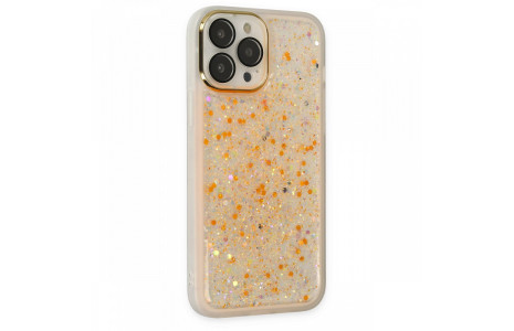 Newface iPhone 13 Pro Max Kılıf Neon Light Silikon - Turuncu