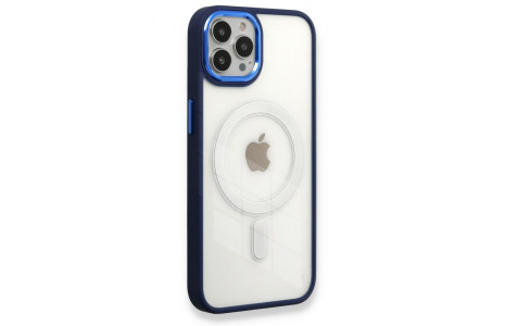Newface iPhone 13 Pro Max Kılıf Room Magneticsafe Silikon - Lacivert