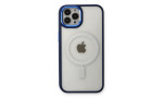 Newface iPhone 13 Pro Max Kılıf Room Magneticsafe Silikon - Lacivert