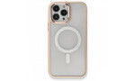 Newface iPhone 13 Pro Max Kılıf Room Magneticsafe Silikon - Pudra