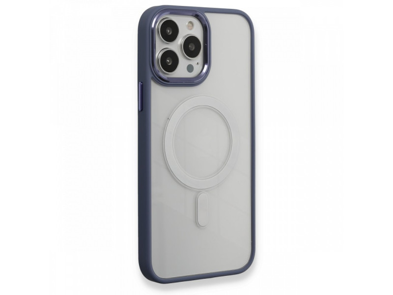 Newface iPhone 13 Pro Max Kılıf Room Magneticsafe Silikon - Sierra Blue