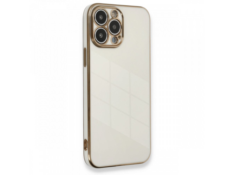 Newface iPhone 13 Pro Max Kılıf Volet Silikon - Beyaz