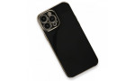 Newface iPhone 13 Pro Max Kılıf Volet Silikon - Siyah