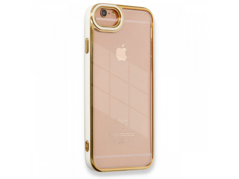 Newface iPhone 6 Kılıf Liva Lens Silikon - Beyaz