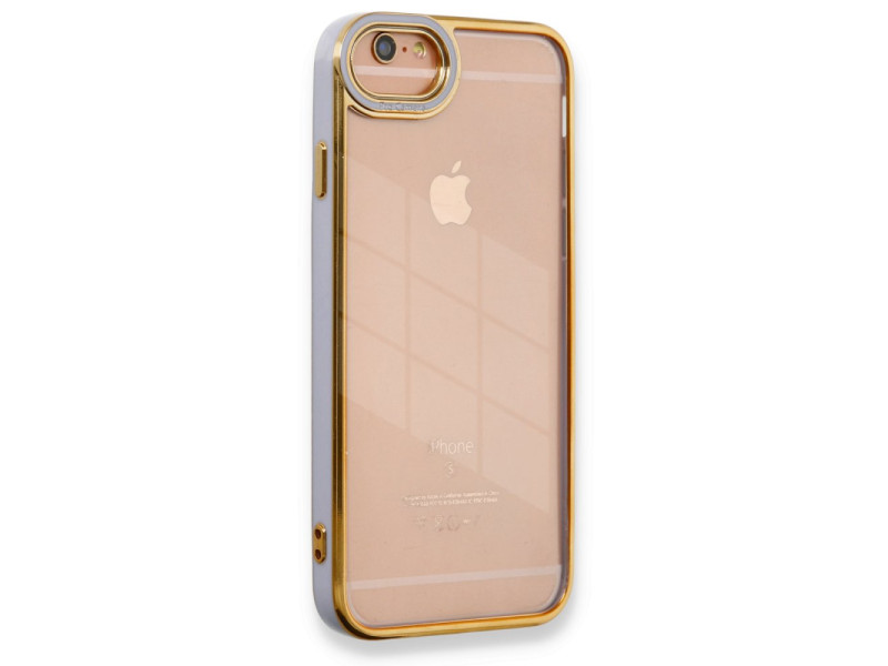 Newface iPhone 6 Kılıf Liva Lens Silikon - Lila