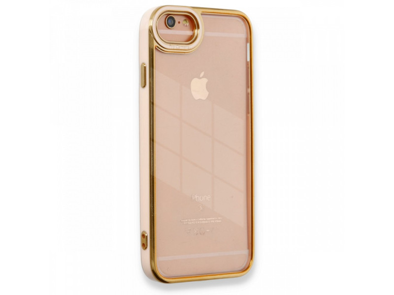 Newface iPhone 6 Kılıf Liva Lens Silikon - Pudra