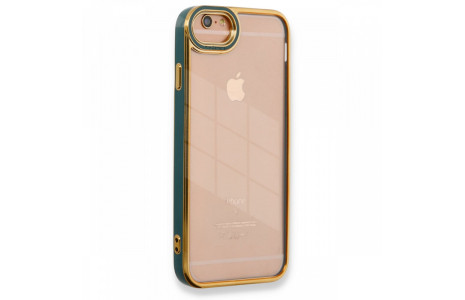 Newface iPhone 6 Kılıf Liva Lens Silikon - Yeşil