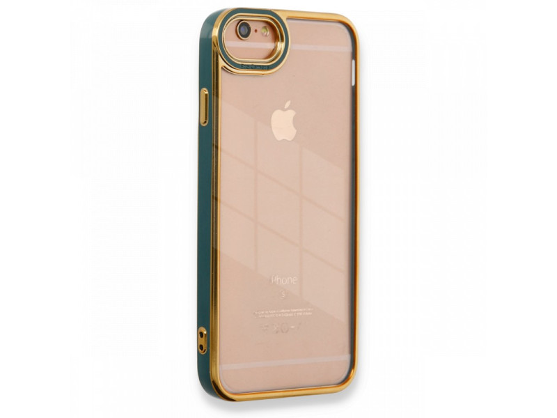 Newface iPhone 6 Kılıf Liva Lens Silikon - Yeşil