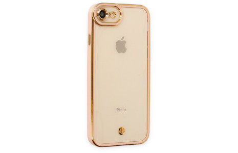 Newface iPhone 7 Kılıf Liva Lens Silikon - Rose