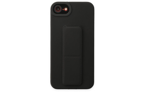 Newface iPhone 7 Kılıf Mega Standlı Silikon - Siyah