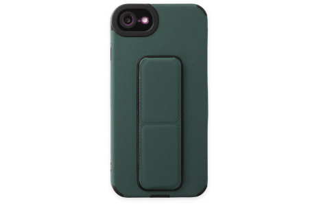 Newface iPhone 7 Kılıf Mega Standlı Silikon - Yeşil