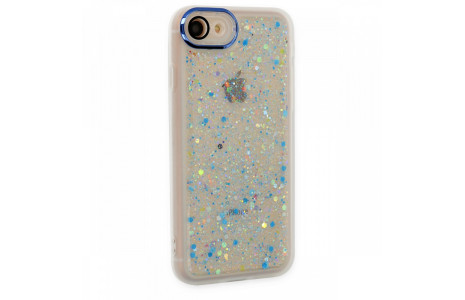Newface iPhone 7 Kılıf Neon Light Silikon - Mavi