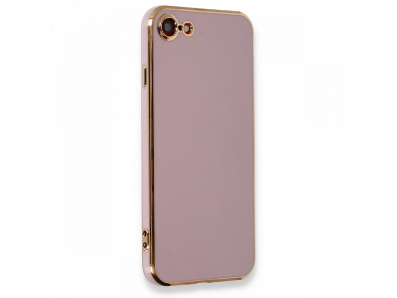 Newface iPhone 7 Kılıf Volet Silikon - Mor