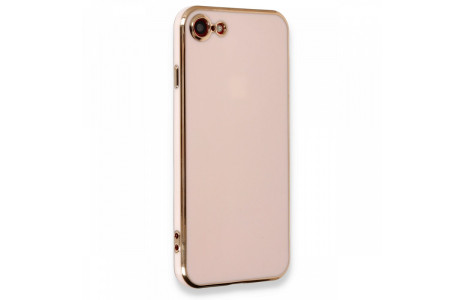 Newface iPhone 7 Kılıf Volet Silikon - Pembe