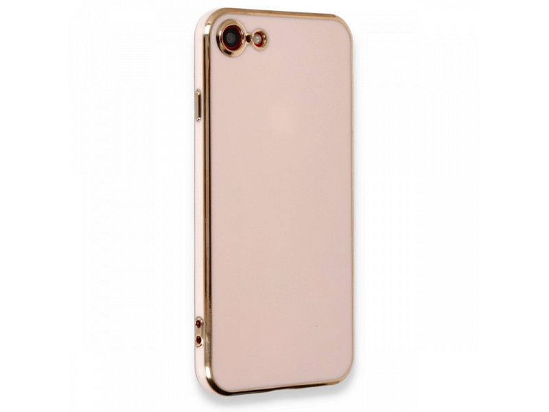 Newface iPhone 7 Kılıf Volet Silikon - Pembe