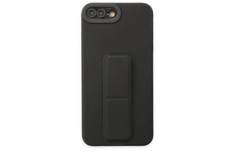 Newface iPhone 7 Plus Kılıf Mega Standlı Silikon - Siyah