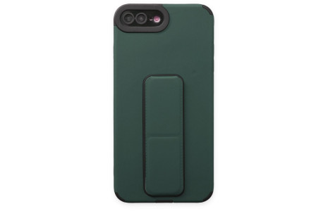 Newface iPhone 7 Plus Kılıf Mega Standlı Silikon - Yeşil