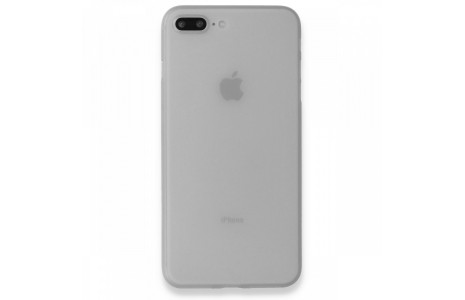 Newface iPhone 7 Plus Kılıf PP Ultra İnce Kapak - Beyaz