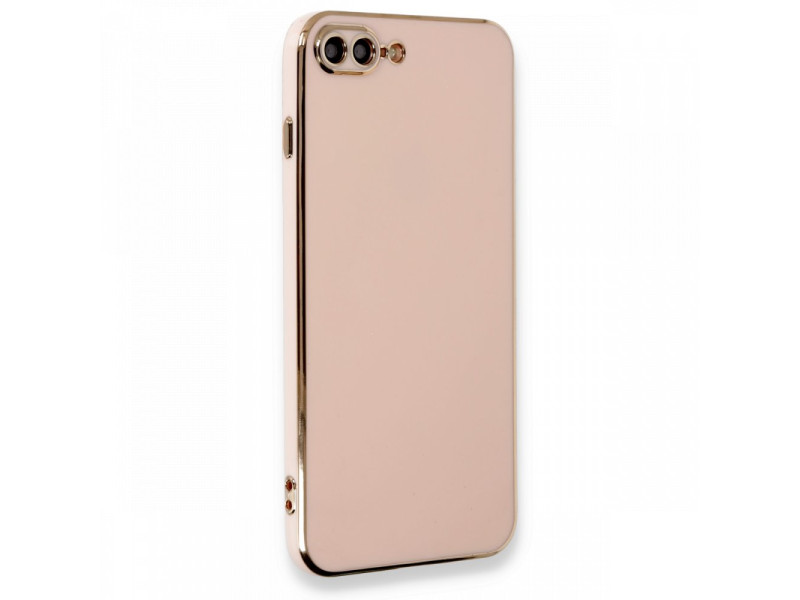 Newface iPhone 7 Plus Kılıf Volet Silikon - Pembe