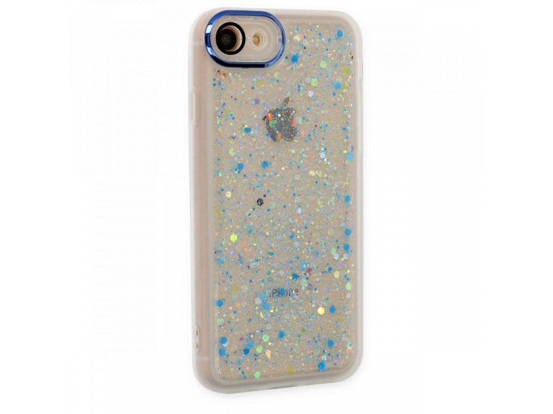 Newface iPhone 8 Kılıf Neon Light Silikon - Mavi