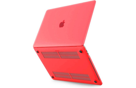 Newface Macbook Pro 13 2021 Macbook Buzlu Kapak - Kırmızı