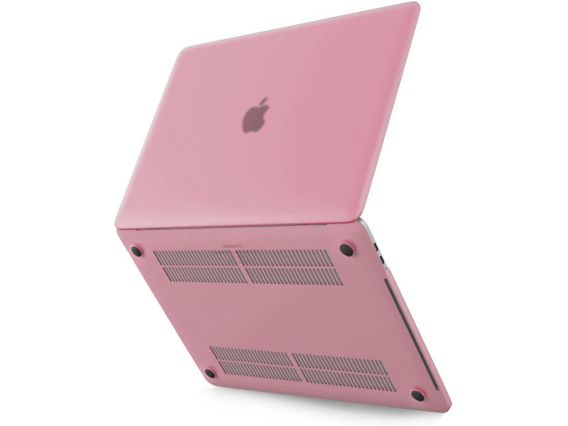 Newface Macbook Pro 16.2 2021 Macbook Buzlu Kapak - Pembe