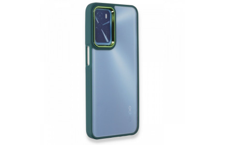 Newface Oppo A16 Kılıf Dora Kapak - Haki Yeşil