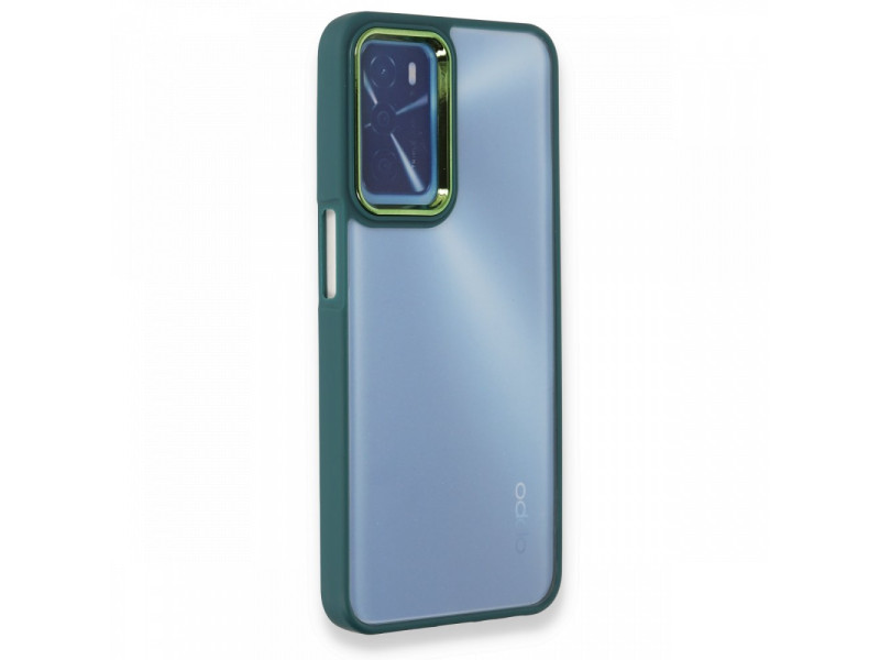 Newface Oppo A16 Kılıf Dora Kapak - Haki Yeşil