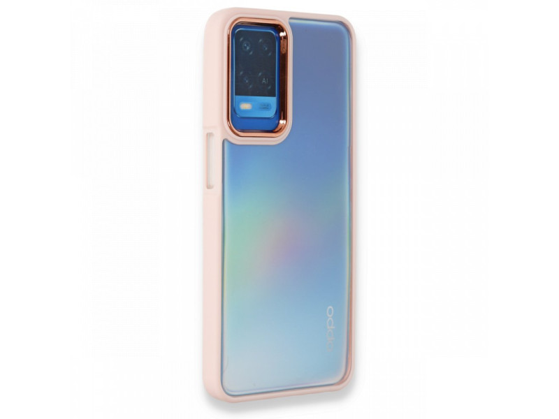 Newface Oppo A54 4G Kılıf Dora Kapak - Pudra