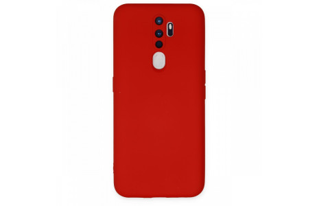 Newface Oppo A9 2020 Kılıf Nano içi Kadife Silikon - Kırmızı