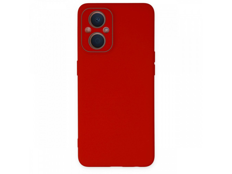 Newface Oppo Reno 7 Lite Kılıf Lansman Glass Kapak - Kırmızı