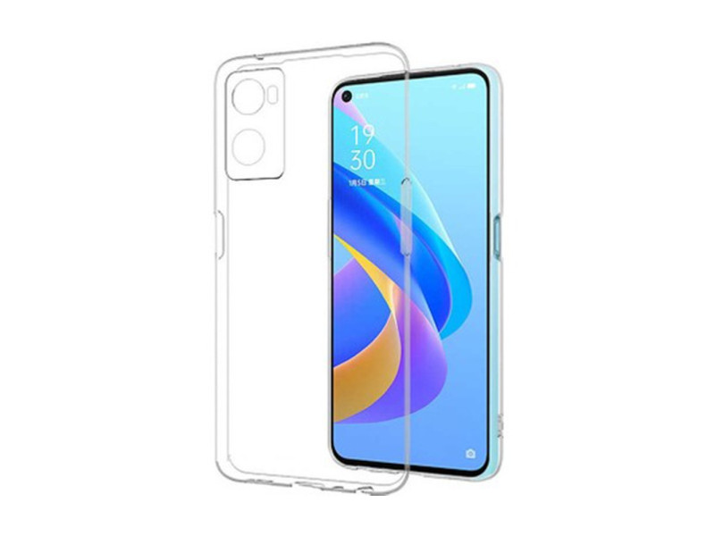 Newface Oppo A96 Kılıf Lüx Şeffaf Silikon