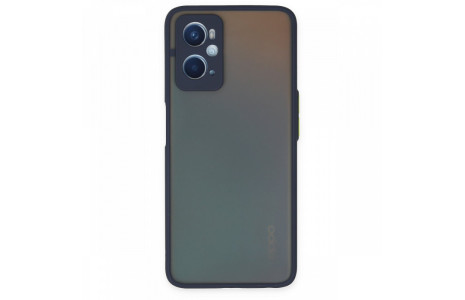 Newface Oppo A96 Kılıf Montreal Silikon Kapak - Lacivert