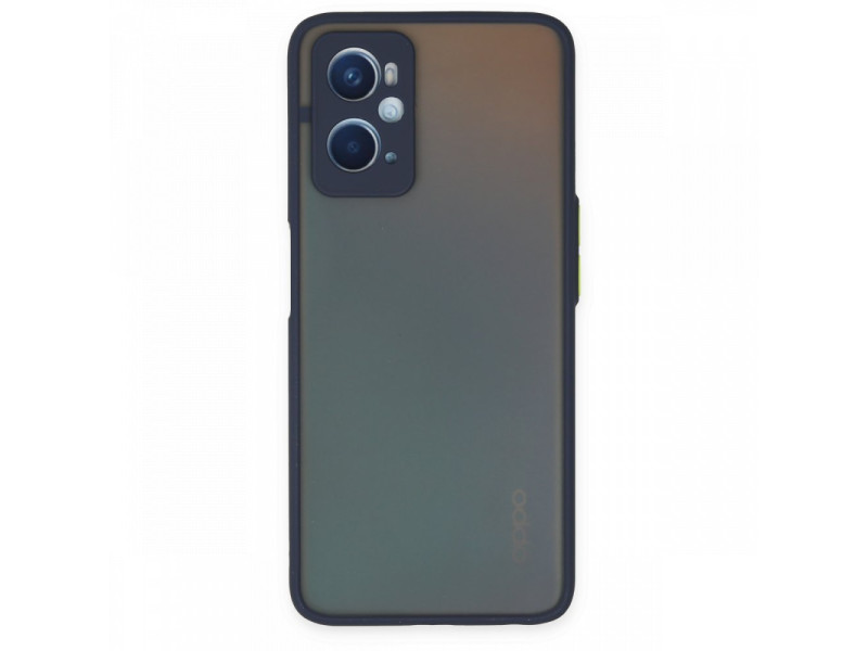 Newface Oppo A96 Kılıf Montreal Silikon Kapak - Lacivert
