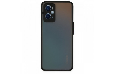 Newface Oppo A96 Kılıf Montreal Silikon Kapak - Siyah